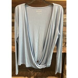 Women’s COOLIBAR Blue UPF50+ Vrae Everyday Fashion Wrap Size L *A9